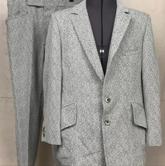 70'S Vintage Tailorcraft Suit - Picture 3 of 9